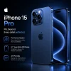 Apple iPhone 15 Pro USB-C 256GB Titanium Smartphone