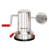 Stainless Steel Coconut Scraper With Vacuum Base, Manual Operation