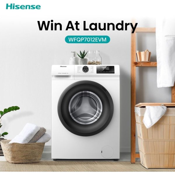 Hisense Front Load Washing Machine 7Kg - WFQP 7012VM - Image 3