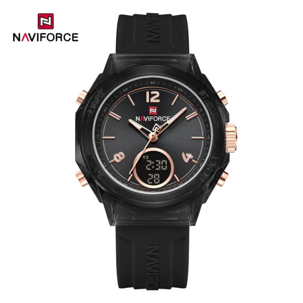 Movement (Quartz Analog + LCD Digital), 5ATM Water Resistant, 3-Year Battery Life, 35mm Case Diameter