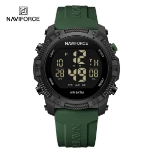 NAVIFORCE 7104 Unisex LCD Digital Silicone Acrylic Fashion Sport Watch
