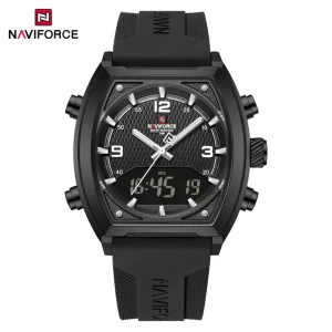 2025 NAVIFORCE NF9242 Japan Quartz + LCD Digital Watch – Sport & Industrial Style