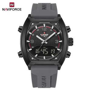 2025 NAVIFORCE NF9242 Japan Quartz + LCD Digital Watch – Sport & Industrial Style