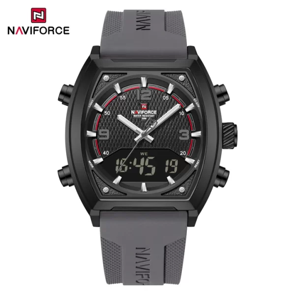 2025 NAVIFORCE NF9242 Japan Quartz + LCD Digital Watch – Sport & Industrial Style - Image 3