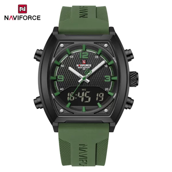 2025 NAVIFORCE NF9242 Japan Quartz + LCD Digital Watch – Sport & Industrial Style - Image 4