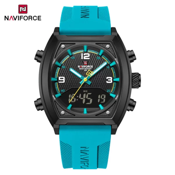 2025 NAVIFORCE NF9242 Japan Quartz + LCD Digital Watch – Sport & Industrial Style