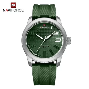 THE NAVIFORCE / MEN WATCH NAVIFORCE NF9202T Silicone Band Sport Waterproof Watches for Men Casual Quartz Wristwatch Shockproof Design Male Clock Relogio Masculino
