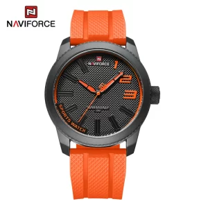 THE NAVIFORCE / MEN WATCH NAVIFORCE NF9202T Silicone Band Sport Waterproof Watches for Men Casual Quartz Wristwatch Shockproof Design Male Clock Relogio Masculino