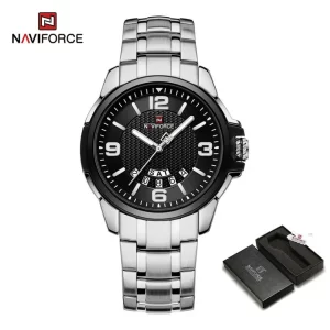 NAVIFORCE 9215S Brand New Original Watches For Men Business Classic Stainless Steel Waterproof Wristwatches Male Fashion Sports Clock