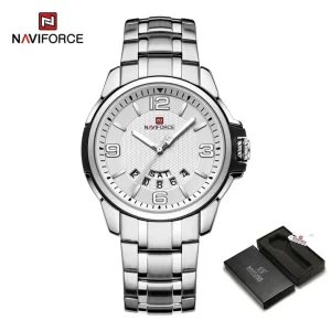 NAVIFORCE 9215S Brand New Original Watches For Men Business Classic Stainless Steel Waterproof Wristwatches Male Fashion Sports Clock