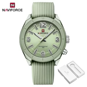 NAVIFORCE 7103 High Quality Watch For Women Waterproof Ladies Fashion Casual Silicone Strap Luminous Quartz Wristwatches