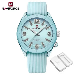 NAVIFORCE 7103 High Quality Watch For Women Waterproof Ladies Fashion Casual Silicone Strap Luminous Quartz Wristwatches