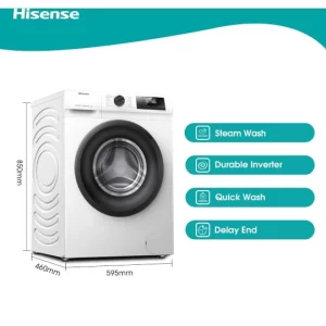 Hisense Front Load Washing Machine 7Kg - WFQP 7012VM