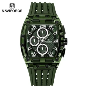 NAVIFORCE NF7105 New Design Transparent Tonneau Men Quartz Waterproof Sport Out Door Watch