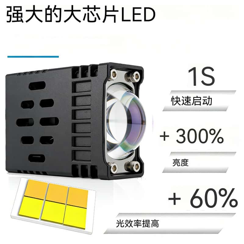 Ultra-Thin Hidden Grille Spotlight Flashing Auxiliary White and Yellow Light Truck Motorcycle Modified Remote Control Car Led Headlight - Image 6