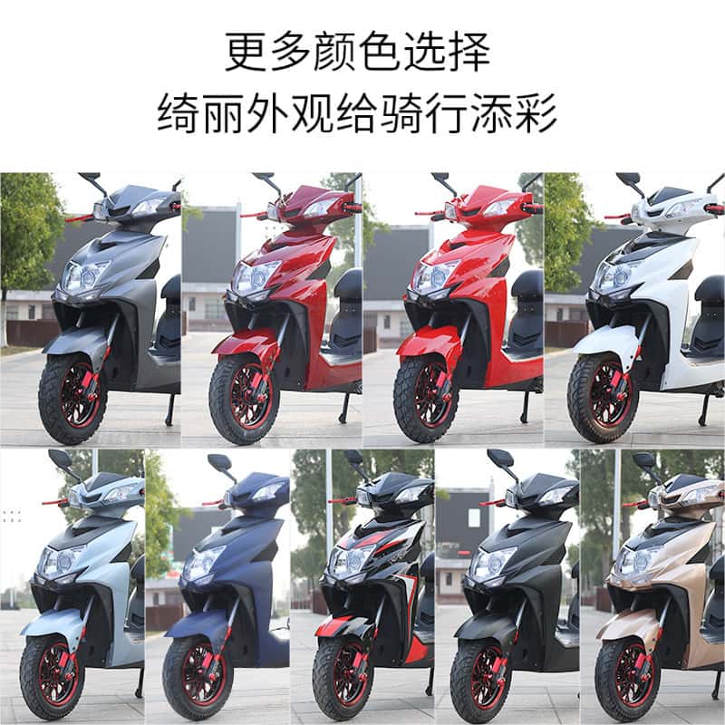 72V electric car adult scooter low price battery car electric motorcycle 72v standard version" + 20ah lead-acid battery + 1200w motor + 150-mile range - Image 7