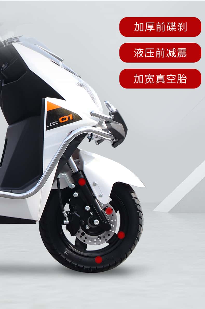72V Two-Wheel Takeaway High-Speed and Long-Lasting Electric Battery Standard version 72v35a black gold battery + 1200w motor + 200 miles - Image 9