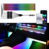 Magic color car interior central control atmosphere light modified led acrylic USB car atmosphere light flowing decorative light