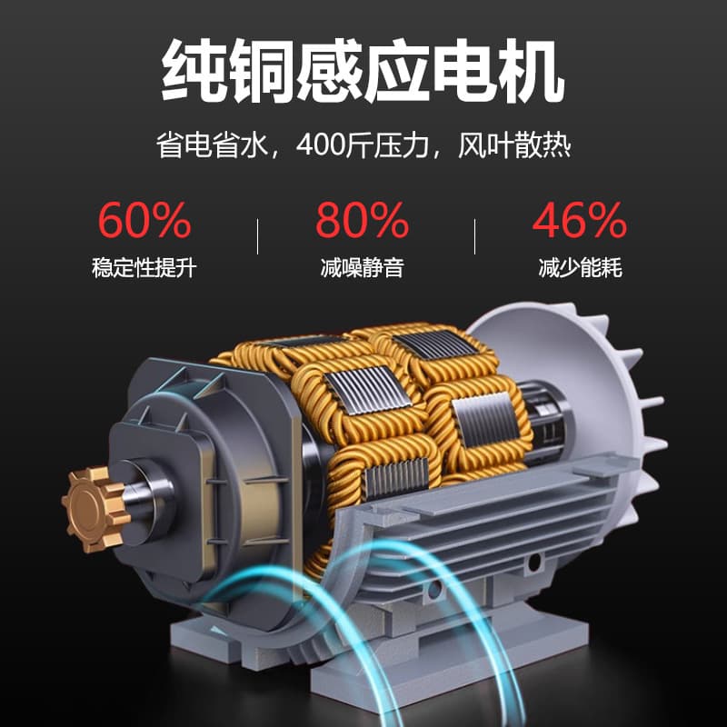 Black cat car washing machine 220v commercial industrial water gun powerful high pressure cleaning machine washing machine water pump high power artifact - Image 6