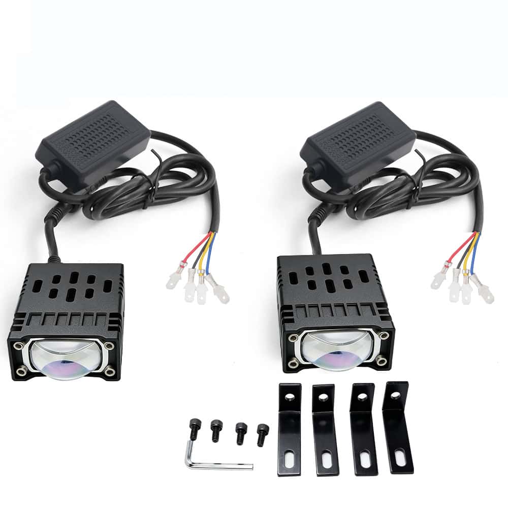 Ultra-Thin Hidden Grille Spotlight Flashing Auxiliary White and Yellow Light Truck Motorcycle Modified Remote Control Car Led Headlight - Image 4