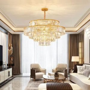 Modern Simple Crystal Living Room Chandelier Factory Design Light Luxury Home Bedroom Lamp Distribution Corridor Box Dining Room Lamp
