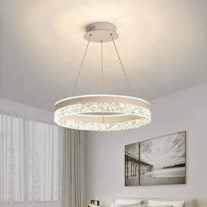 Chandelier Internet Celebrity Intelligent Eye Protection Light Luxury Living Room Lamp Master Bedroom Ceiling Restaurant Modern Simple Cross-border Circle Lamp