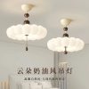 Yunduo Full Spectrum Eye Protection Ceiling Lamp French Medieval Master Bedroom Lamp Cream Style Living Room Study Children's Room Lamps. 50cm diameter