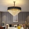 Cross-border Nordic Living Room Chandelier Retro Luxury Hotel Hall Crystal Chandelier Light Luxury Bedroom Restaurant Lighting Wholesale