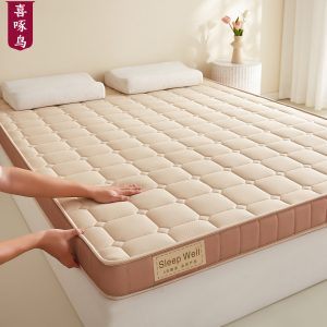 Latex Memory Foam Mattress Topper for Home Bedroom 180X200, Suitable for Rental Apartments, Dormitories, Students, Single Tatami Mat 9cm Thickness
