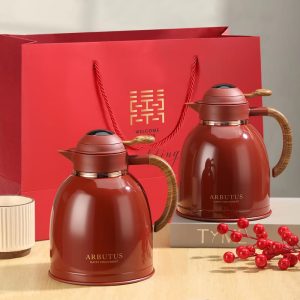Strawberry Tree Heat Preservation Pot Wedding Hot Water Pot Accompanying a Pair of Red Household Warm Water Pot Wedding Gift Braised Tea Pot