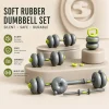 Multi-functional adjustable soft dumbbell women fitness home equipment men's strength training barbell dumbbell suit