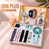 D96Plus Smart Watch for Men, Multi-Function Heart Rate Monitor, Earphones Two-In-One, Long Battery Life, Fan Smart Watch