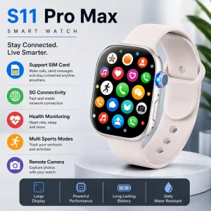 The New Huaqiangbei S11 Smart Watch Can Insert a Sim Card, Top-Of-The-Line Cellular