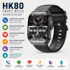 New Hk80 Smart Watch Nfc, Multi-Sport Amoled Curved Screen