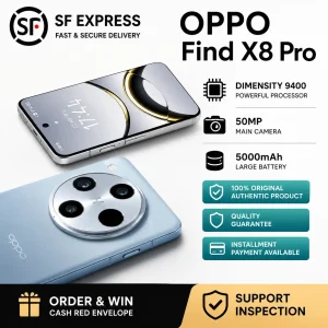 OPPO Find X8 Pro 5G Smartphone – 12GB RAM, 256GB Storage | 50MP Quad Camera with Dual Periscope Zoom