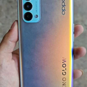 Used OPPO Reno 5 5G Smartphone – 8GB RAM, 128GB Storage (Fantasy Silver)