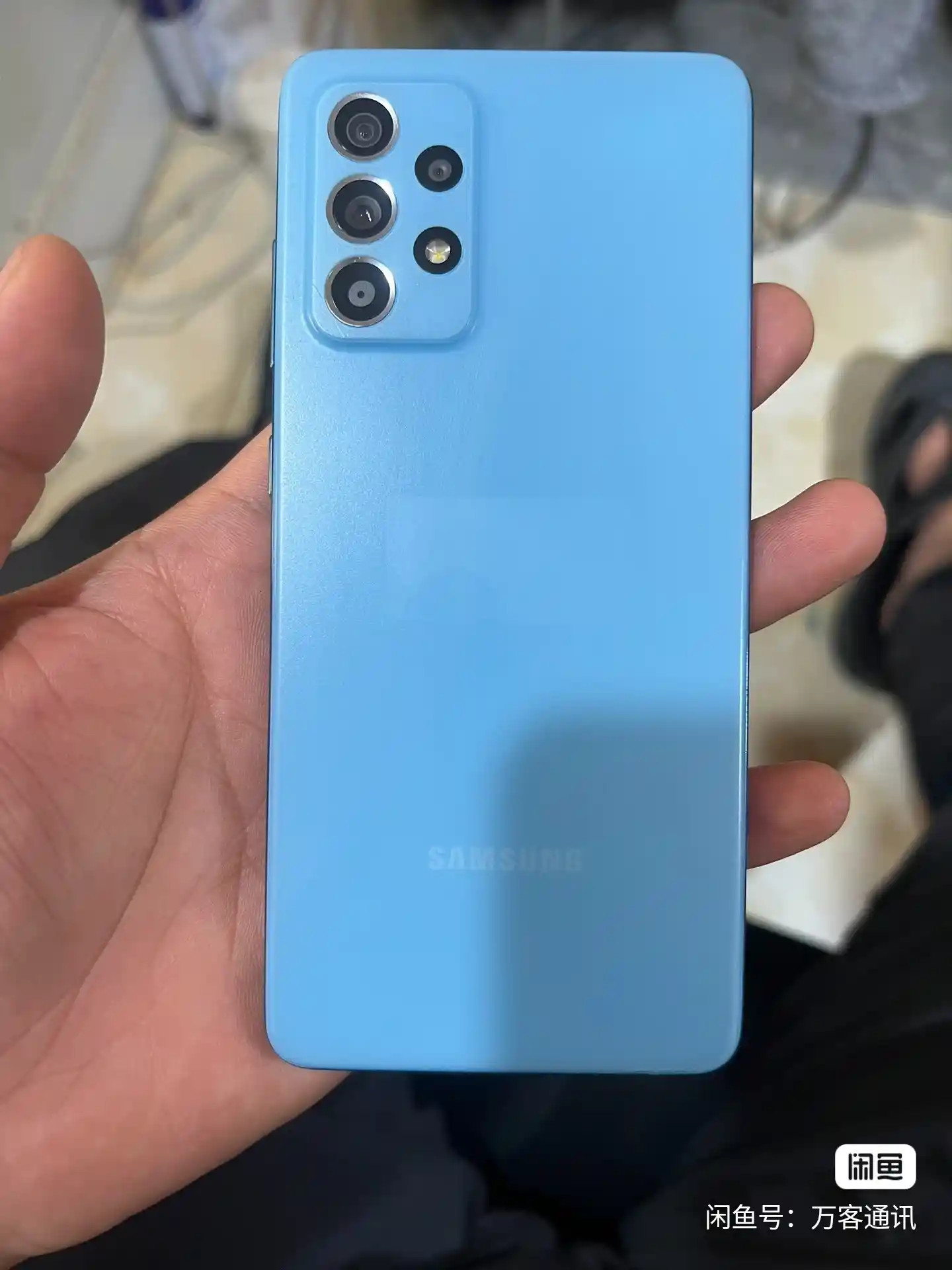 Used Samsung Galaxy A52 | 6.5-inch Super AMOLED, 6GB/128GB – Awesome Blue – 4G Smartphone